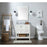 Elegant Kitchen/Bath Theo 32" Single Bathroom Vanity, White