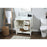 Elegant Theo 32" Single Bathroom Vanity, White/Backsplash