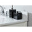 Elegant Theo 32" Single Bathroom Vanity, White/Backsplash