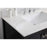 Elegant Theo 36" Single Bathroom Vanity, Black/Backsplash