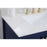Elegant Theo 36" Single Bathroom Vanity, Blue/Backsplash
