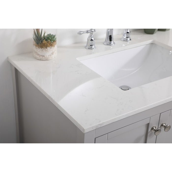 Elegant Kitchen/Bath Theo 36" Single Bathroom Vanity, Gray