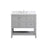 Elegant Theo 36" Single Bathroom Vanity, Gray/Backsplash - VF16436GR-BS