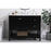 Elegant Theo 42" Single Bathroom Vanity, Black/Backsplash