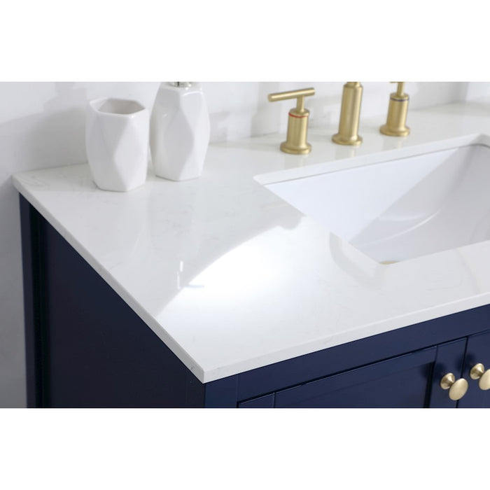 Elegant Kitchen/Bath Theo 42" Single Bathroom Vanity, Blue