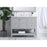 Elegant Kitchen/Bath Theo 42" Single Bathroom Vanity, Gray