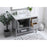 Elegant Kitchen/Bath Theo 42" Single Bathroom Vanity, Gray