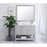 Elegant Kitchen/Bath Theo 42" Single Bathroom Vanity, Gray