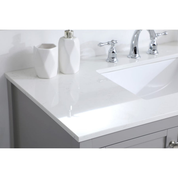 Elegant Kitchen/Bath Theo 42" Single Bathroom Vanity, Gray