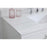 Elegant Theo 42" Single Bathroom Vanity, White/Backsplash