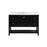 Elegant Theo 48" Single Bathroom Vanity, Black/Backsplash - VF16448BK-BS