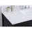 Elegant Theo 48" Single Bathroom Vanity, Black/Backsplash