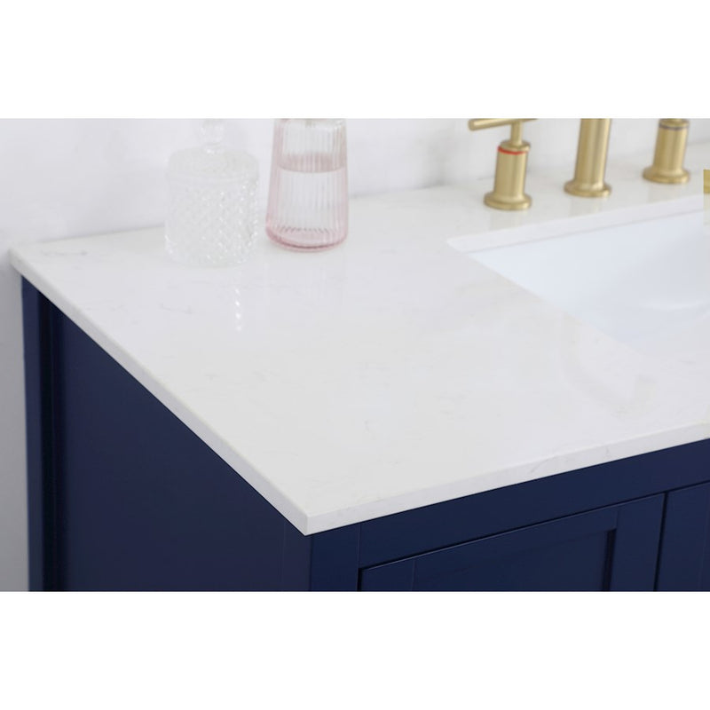 Elegant Kitchen/Bath Theo 48" Single Bathroom Vanity, Blue