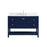 Elegant Theo 48" Single Bathroom Vanity, Blue/Backsplash - VF16448BL-BS