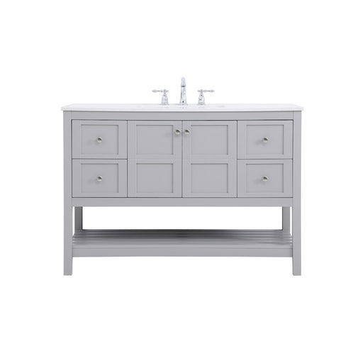 Elegant Kitchen/Bath Theo 48" Single Bathroom Vanity, Gray - VF16448GR