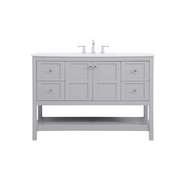Elegant Kitchen/Bath Theo 48" Single Bathroom Vanity, Gray - VF16448GR