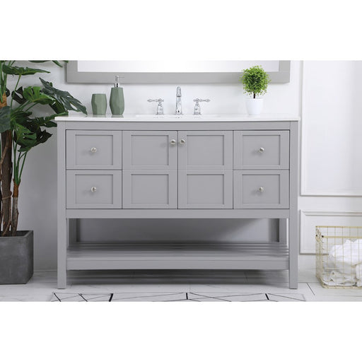 Elegant Kitchen/Bath Theo 48" Single Bathroom Vanity, Gray