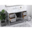 Elegant Kitchen/Bath Theo 48" Single Bathroom Vanity, Gray