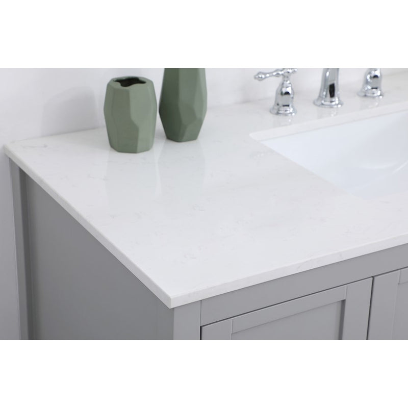 Elegant Kitchen/Bath Theo 48" Single Bathroom Vanity, Gray