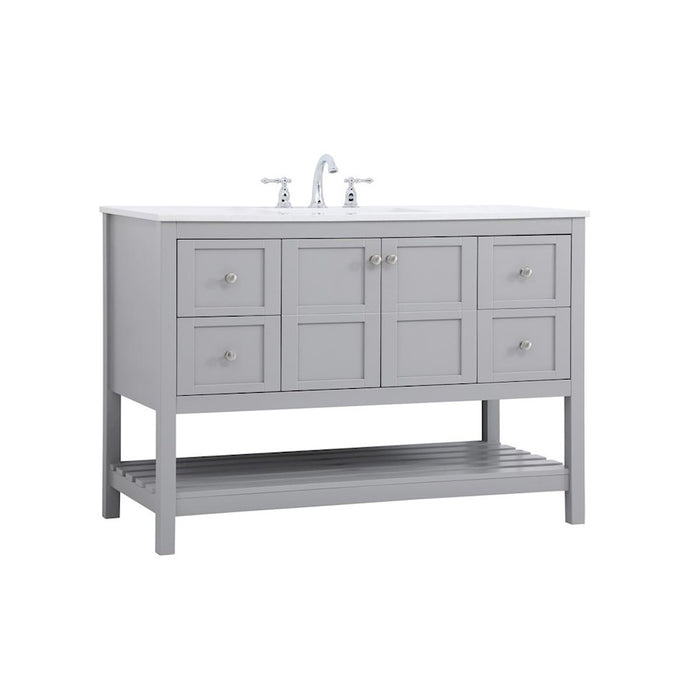 Elegant Kitchen/Bath Theo 48" Single Bathroom Vanity, Gray