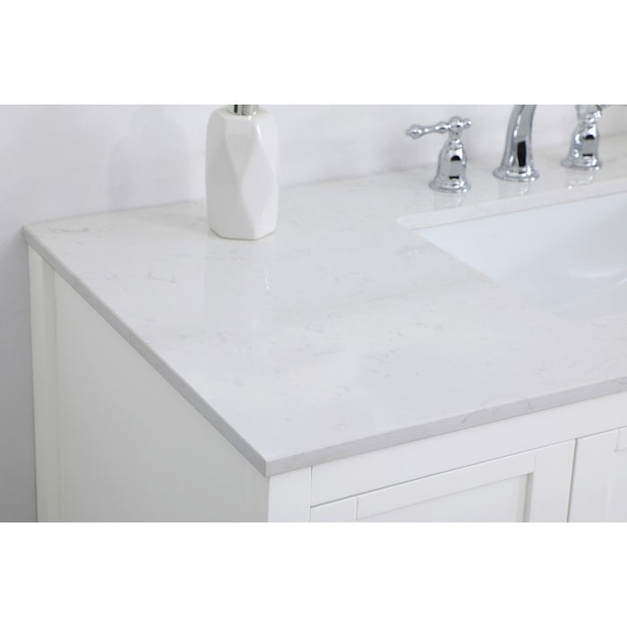 Elegant Kitchen/Bath Theo 48" Single Bathroom Vanity, White