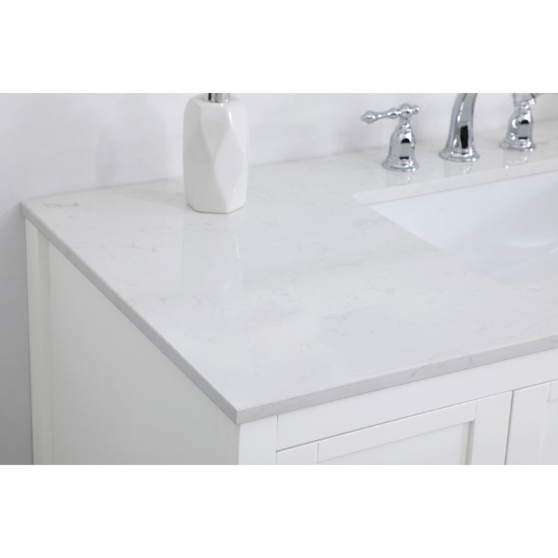 Elegant Kitchen/Bath Theo 48" Single Bathroom Vanity, White