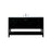 Elegant Kitchen/Bath Theo 60" Single Bathroom Vanity, Black - VF16460BK