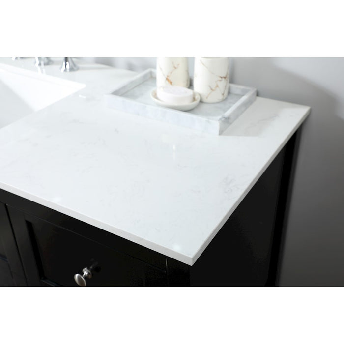 Elegant Kitchen/Bath Theo 60" Single Bathroom Vanity, Black