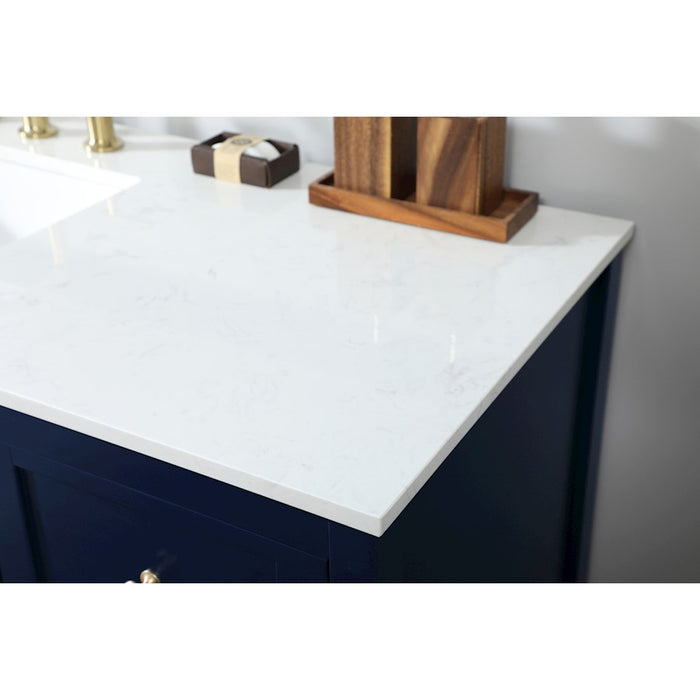 Elegant Kitchen/Bath Theo 60" Single Bathroom Vanity, Blue