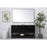 Elegant Kitchen/Bath Theo 60" Double Bathroom Vanity, Black