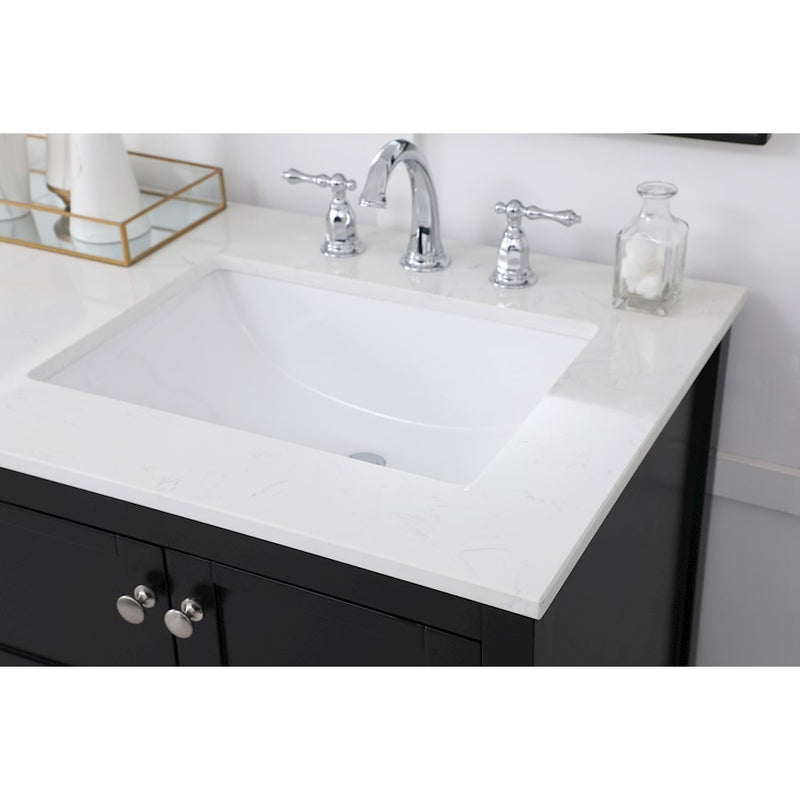 Elegant Kitchen/Bath Theo 60" Double Bathroom Vanity, Black