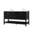 Elegant Kitchen/Bath Theo 60" Double Bathroom Vanity, Black