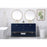 Elegant Kitchen/Bath Theo 60" Double Bathroom Vanity, Blue
