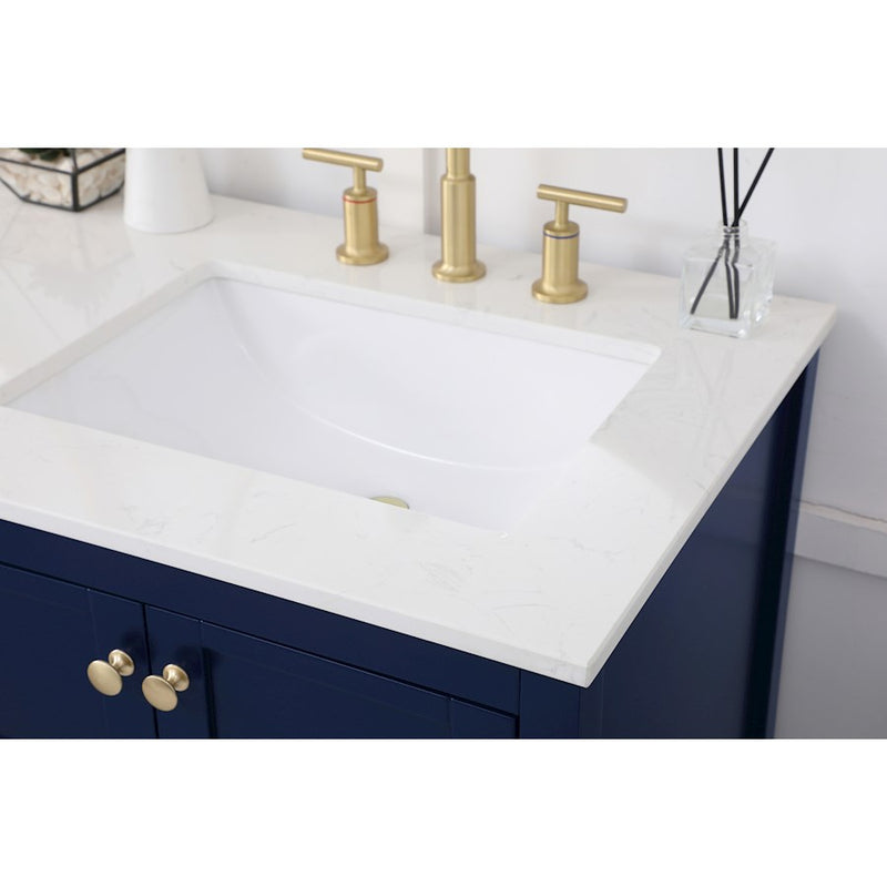Elegant Kitchen/Bath Theo 60" Double Bathroom Vanity, Blue