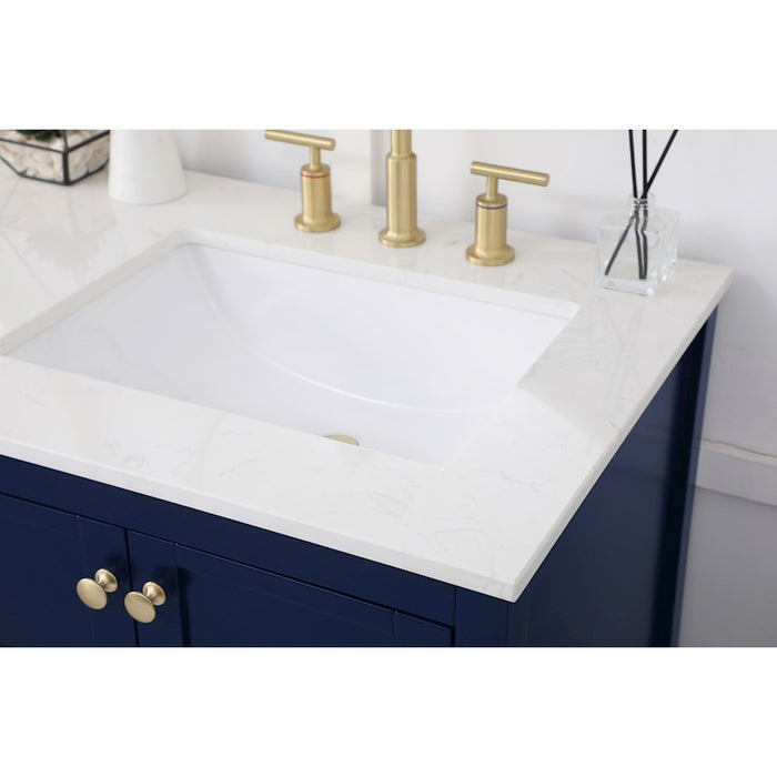 Elegant Kitchen/Bath Theo 60" Double Bathroom Vanity, Blue
