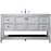 Elegant Kitchen/Bath Theo 60" Single Bathroom Vanity, Gray - VF16460DGR