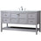 Elegant Kitchen/Bath Theo 60" Single Bathroom Vanity, Gray