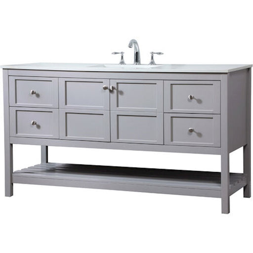Elegant Kitchen/Bath Theo 60" Single Bathroom Vanity, Gray