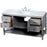 Elegant Kitchen/Bath Theo 60" Single Bathroom Vanity, Gray