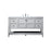 Elegant Kitchen/Bath Theo 60" Single Bathroom Vanity, Grey - VF16460GR