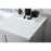 Elegant Kitchen/Bath Theo 60" Single Bathroom Vanity, Grey