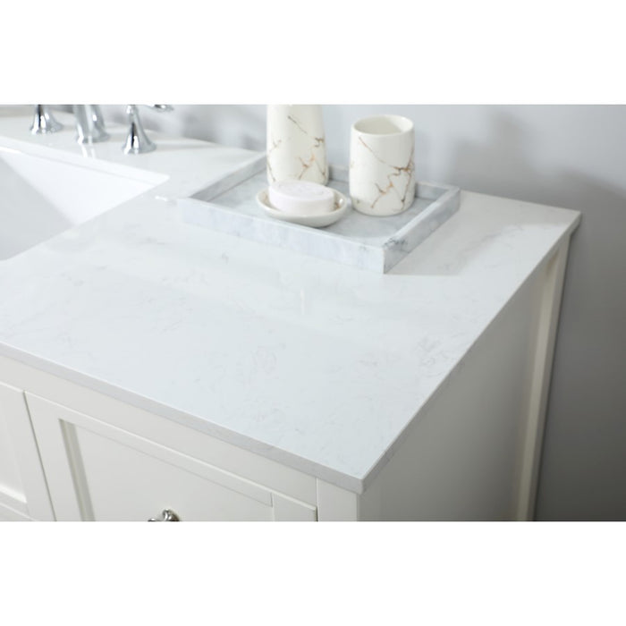 Elegant Kitchen/Bath Theo 60" Single Bathroom Vanity, White