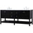 Elegant Kitchen/Bath Theo 72" Double Bathroom Vanity, Black