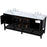 Elegant Kitchen/Bath Theo 72" Double Bathroom Vanity, Black