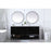 Elegant Kitchen/Bath Theo 72" Double Bathroom Vanity, Black