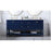 Elegant Kitchen/Bath Theo 72" Double Bathroom Vanity, Blue