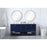 Elegant Kitchen/Bath Theo 72" Double Bathroom Vanity, Blue