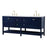 Elegant Kitchen/Bath Theo 72" Double Bathroom Vanity, Blue