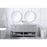 Elegant Kitchen/Bath Theo 72" Double Bathroom Vanity, Gray
