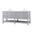 Elegant Kitchen/Bath Theo 72" Double Bathroom Vanity, Gray
